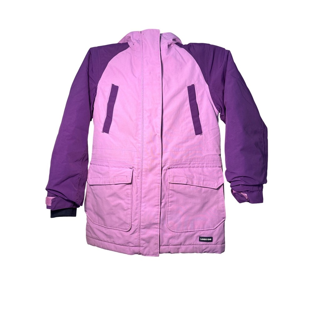 Lands End Kids Girls Waterproof Windproof Insulated Parka Jacket Sz. M8-10